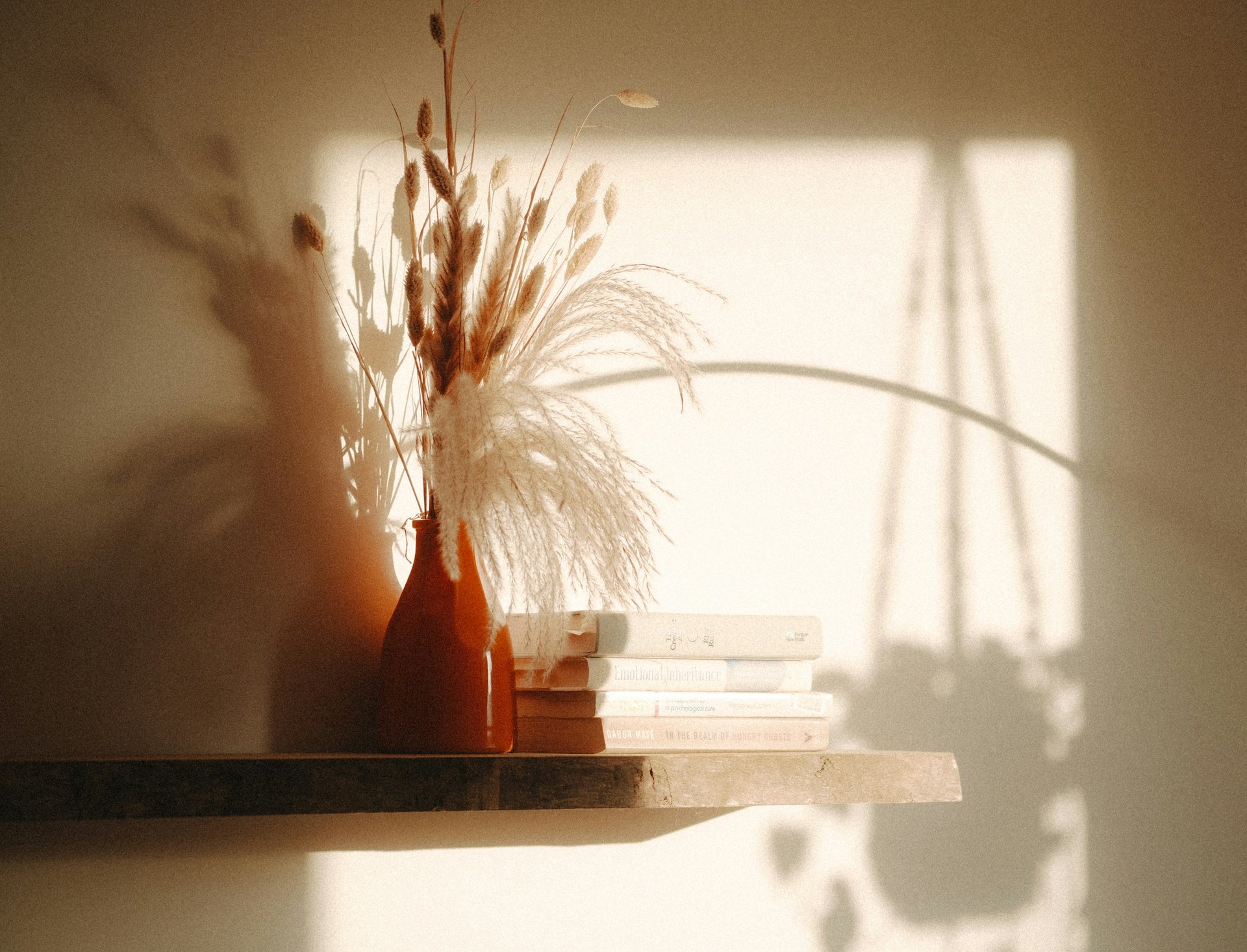 Quiet interior in warm light